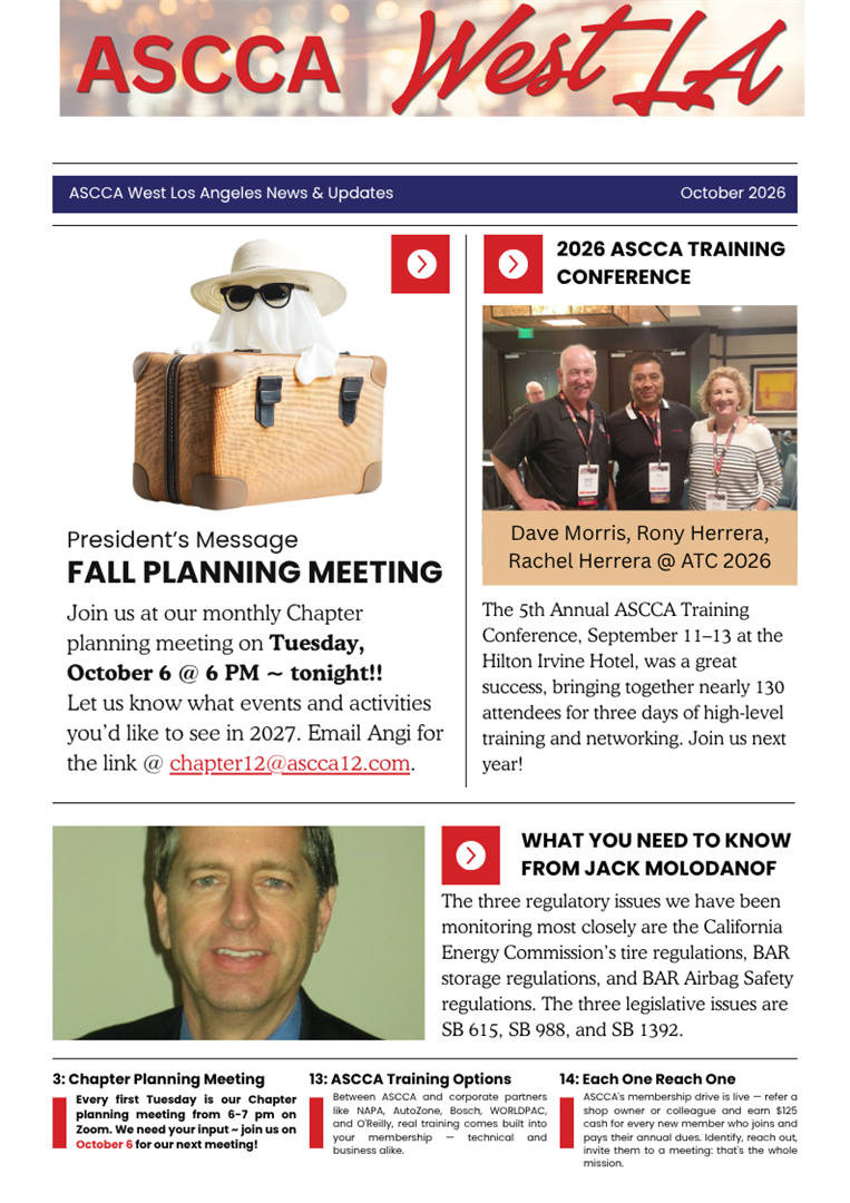 October 2026 Newsletter